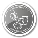 Schale Dekoschale Grit, mundgeblasenes Kristallglas mit Platinrand